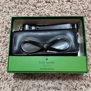 Kate Spade Black Adjustable Belt Bag Size S/M NIB